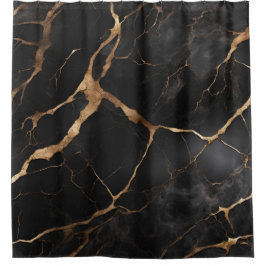 Black och Guld Marble Stone Struktur