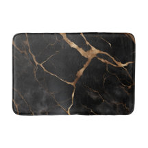 Black och Guld Marble Stone Struktur