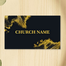 BLACK och Guld Sparkles Church