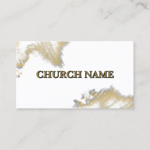 BLACK och Guld Sparkles Church Visitkort