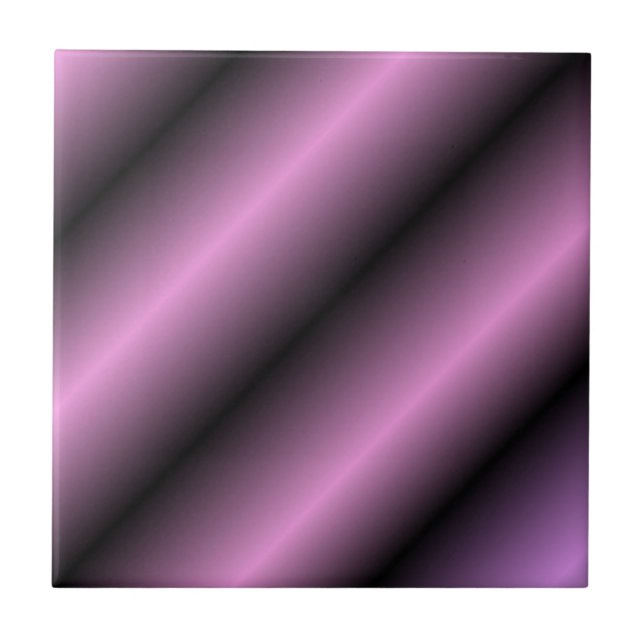 Black och Lavender Rand Kakelplatta (Framsidan)