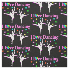 BLACK OCH ROSA TOPPEN STAR DANCER FABRIC TYG