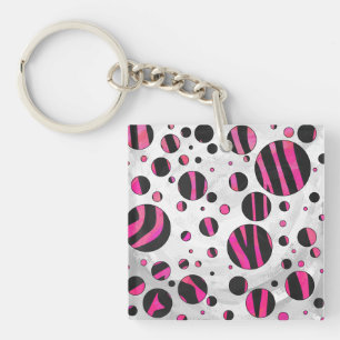 Black och Shock rosa Piloka Dot Zebra
