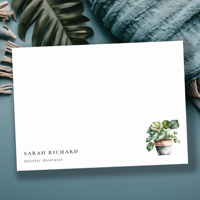 Bläck- och vattenfärg, botaniska anteckningskort (Skapare uppladdad)