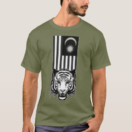 BLACK OCH VITFRIHET PATRIOT TIGER T SHIRT