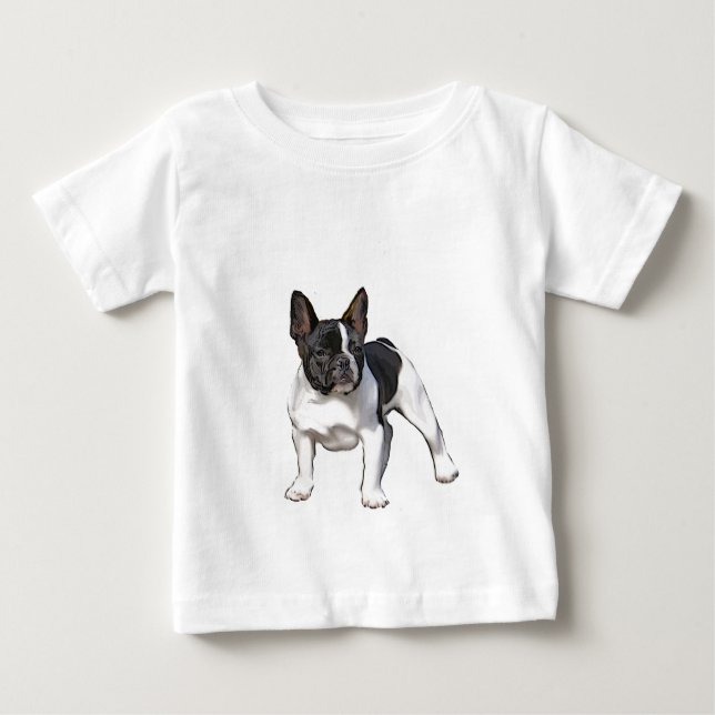 BLACK- OCH VITRÄDDA FRANSKAR T-SHIRT (Framsida)