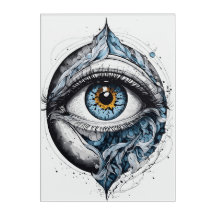 Bläck Öga Art Illustration
