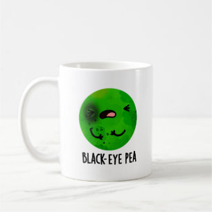 Black Öga Pea Funny Veggie Pun Kaffemugg