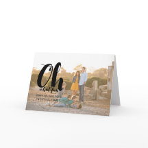 Black Oh What Roligt Helgdag Photo Greeting Card