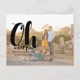 Black Oh What Roligt Helgdag Photo Postcard Helg Vykort