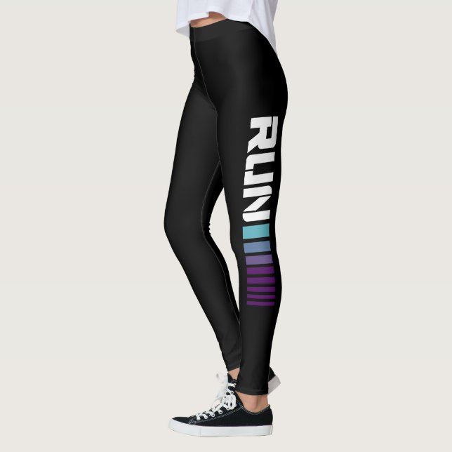 Black Ombré Springa Active Sports Leggings (Vänster)