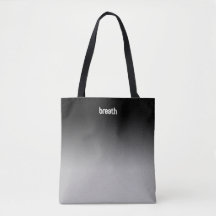 Black Ombre Tote Bag - Soft Färg, Strong Spirit