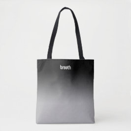 Black Ombre Tote Bag - Soft Färg, Strong Spirit Tygkasse