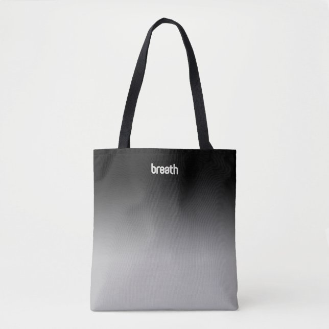 Black Ombre Tote Bag - Soft Färg, Strong Spirit Tygkasse (Framsida)