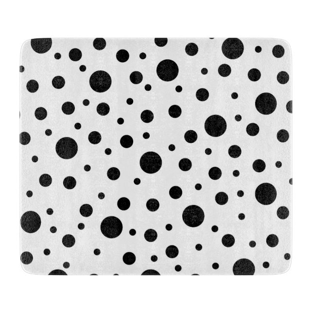 Black on White Polka Dot Mönster (Framsidan)
