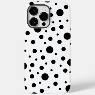 Black on White Polka Dot Mönster