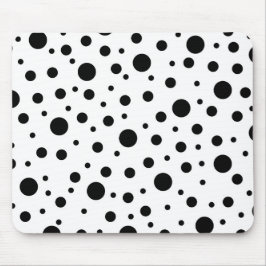 Black on White Polka Dot Mönster Baby Blanket Tote Musmatta