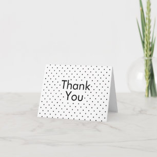 Black on White Polka dots Tack Kort