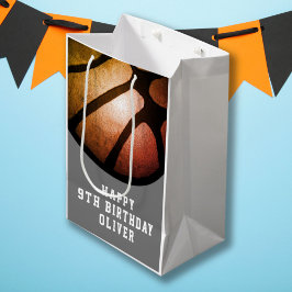 Black Orange Basketball Boll Sports Birthday