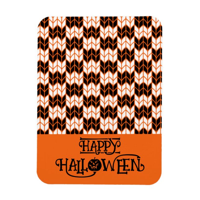 BLACK ORANGE CHECK STICKA 3x4 Flexibel Magnet (Vertikal)