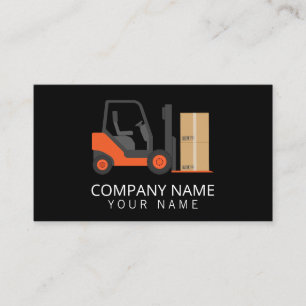 Black Orange Forklift, Logics - Professionell Visitkort