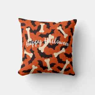 Black Orange Mönster Halloween Home Bedroom Decor Kudde