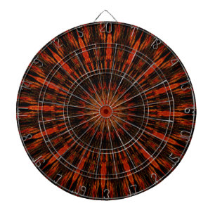 Black Orange Red Kaleidoscopic Design Piltavla