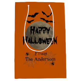 Black Orange Spooky Fladdermus Spider Happy hallow