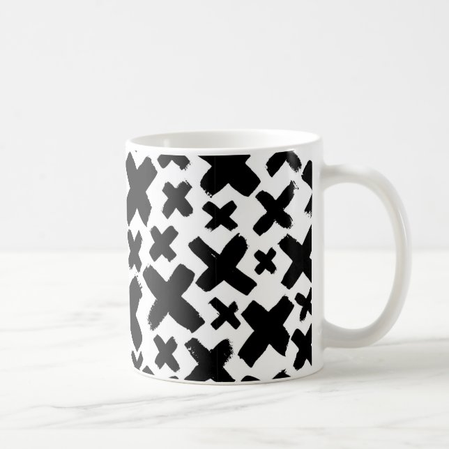 Black Paint Stänk Mönster Kaffemugg (Höger)
