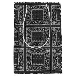 Black Paisley Bandana Birthday Hip hop Rap Scarf