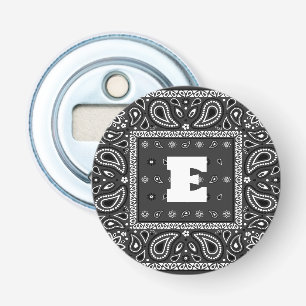 Black Paisley Bandana Birthday Hip hop Rap Scarf Flasköppnare