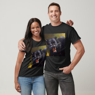 Black Panther (13) Vild katt T Shirt