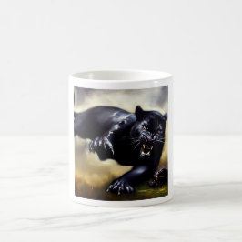 Black Panther (2) Vild katt Kaffemugg