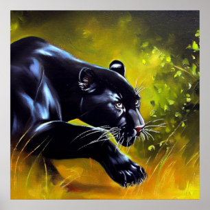 Black Panther (5) Vild katt Poster