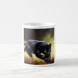 Black Panther (9) Vild katt Kaffemugg