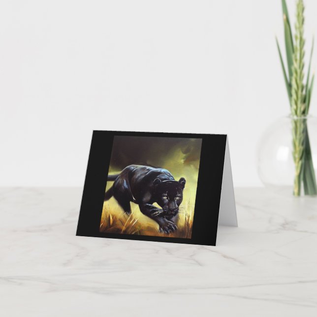 Black Panther (9) Vild katt Kort (Framsida)