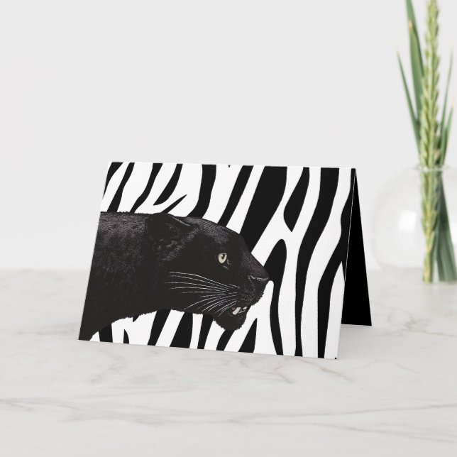 Black Panther av Toshi Yoshida Inbjudan (Framsida)