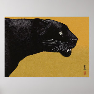 Black Panther av Toshi Yoshida Poster