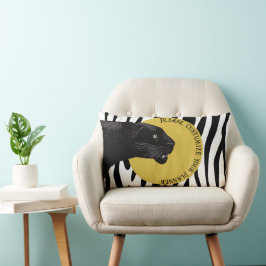 Black Panther av Toshi Yoshida Wood Lumbarkudde