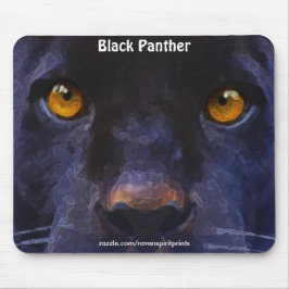 Black Panther (Black Jaguar) Ansikte Art Mousepad Musmatta