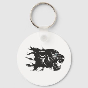 Black Panther Blue Öga Nyckelring