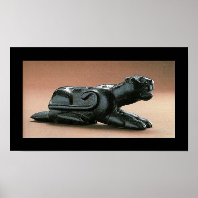 Black Panther Carved Native American Pipe Poster (Framsidan)