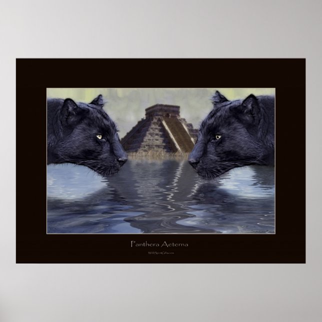 BLACK PANTHER & CHICHEN ITZA Art Poster (Framsidan)