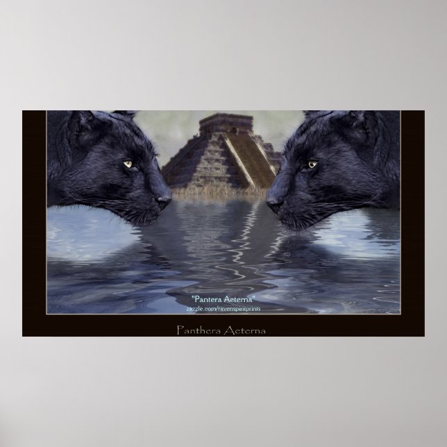BLACK PANTHER & CHICHEN ITZA Art Poster (Framsidan)