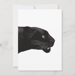 Black Panther från Toshi Yoshida-inbjudan Inbjudningar