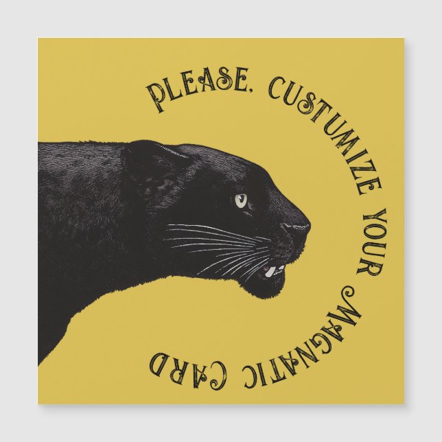 Black Panther från Toshi Yoshida Magnatic Card (Framsida)