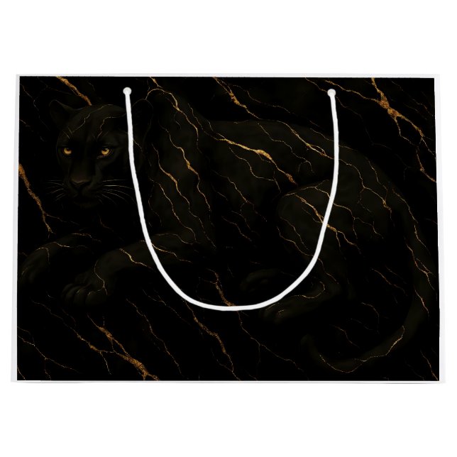 Black Panther Gold Marble Art (Framsidan)
