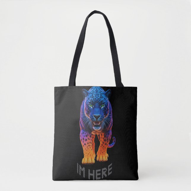 Black Panther Graphic "I'm Here"   Tygkasse (Framsida)