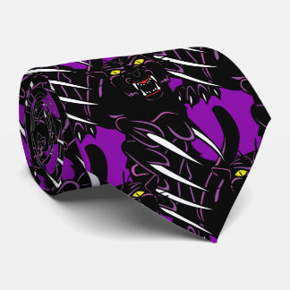 Black Panther Head Klo Sports Football Necktie Slips