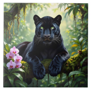 Black Panther i Jungle Kakelplatta